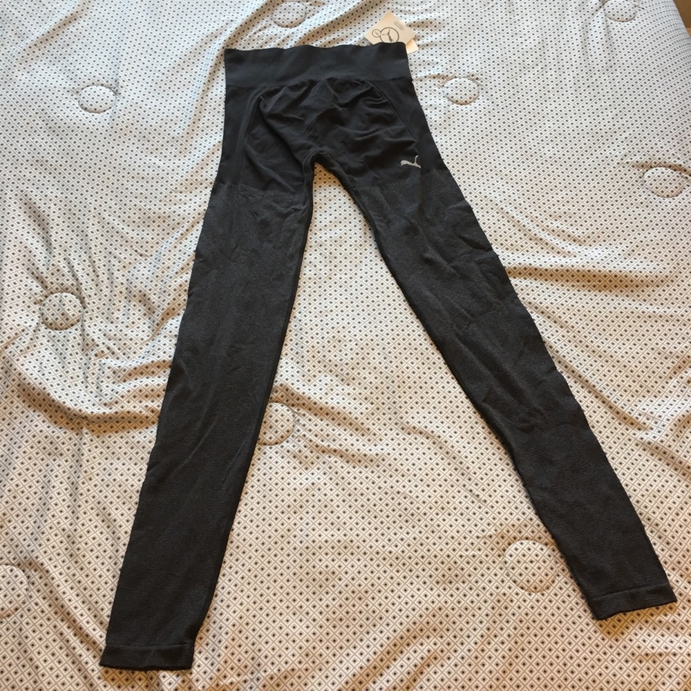 PUMA black and gray NYLON leggings